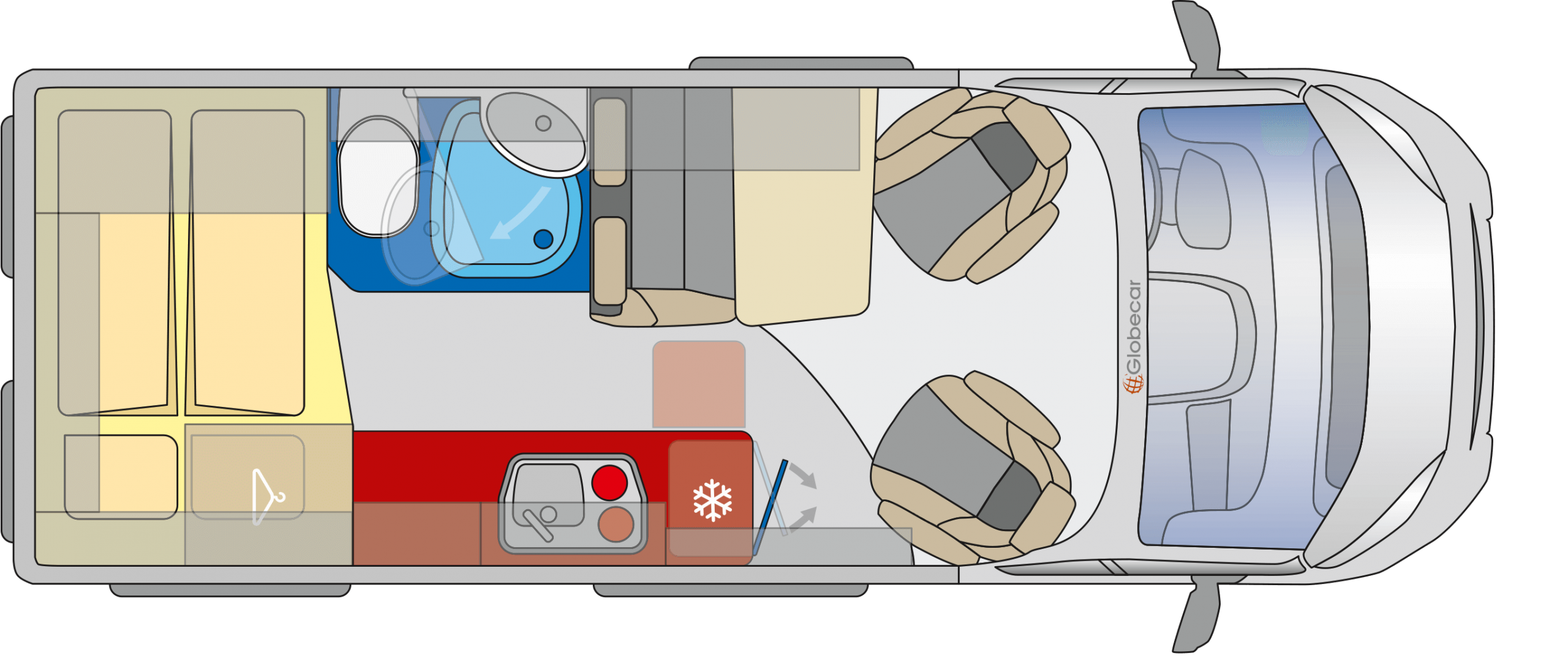 Spiegelglas UNTEN heizbar+Platte -Rechts (Beifahrerseite) für Peugeot